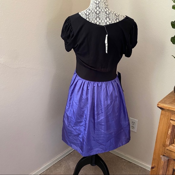 NWT Bebe Gwenn Dress Purple and Black - Picture 5 of 10